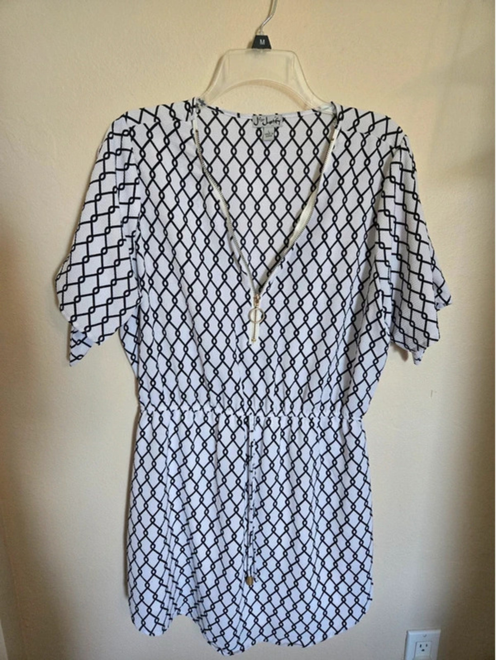 J for Justify Black and White Patterned dress